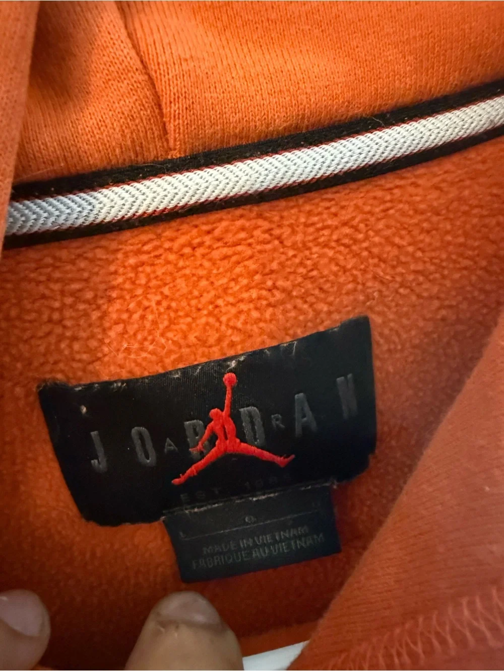 Jordan Orange Pullover Hoodie